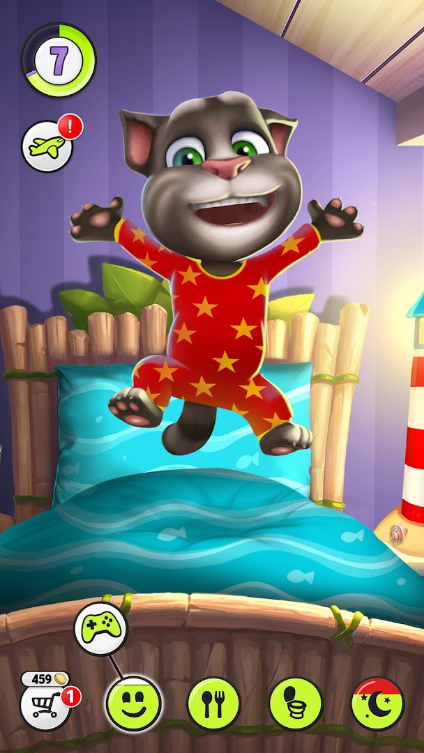 My Talking Tom photo album with saved memories