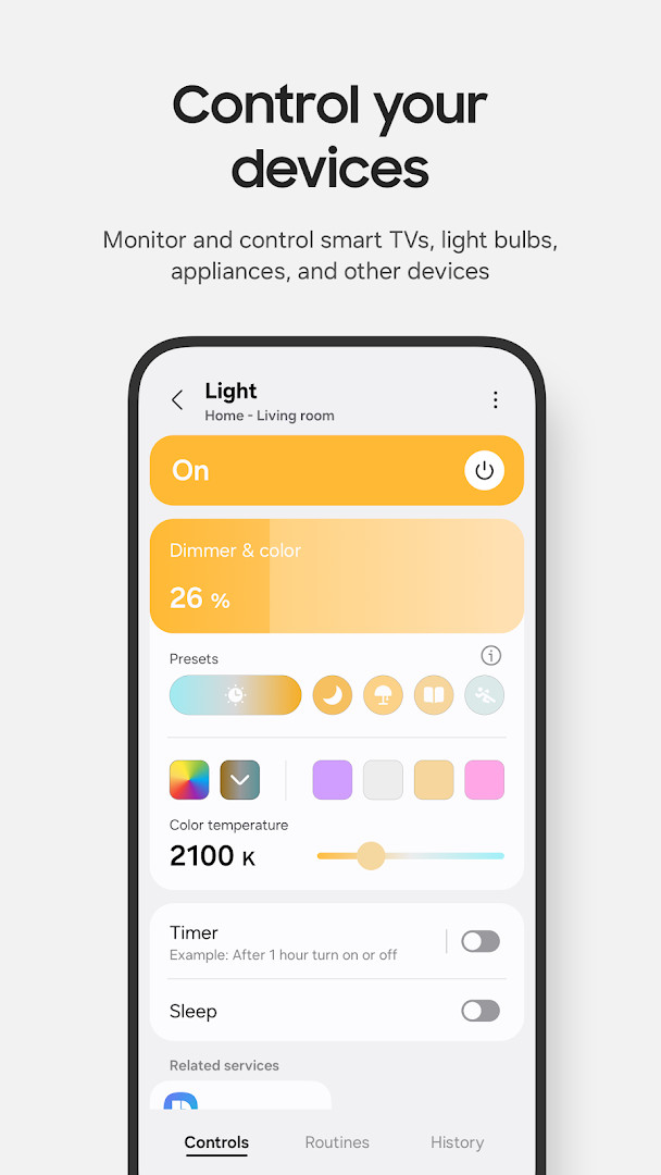 Energy monitor displaying power usage of connected appliances