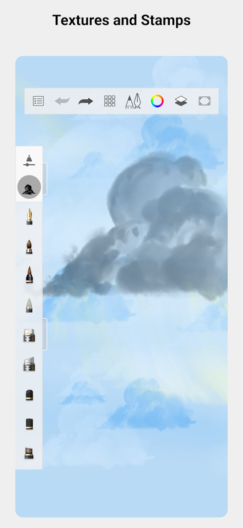 Precision tools in Sketchbook, including ruler and guide overlays.