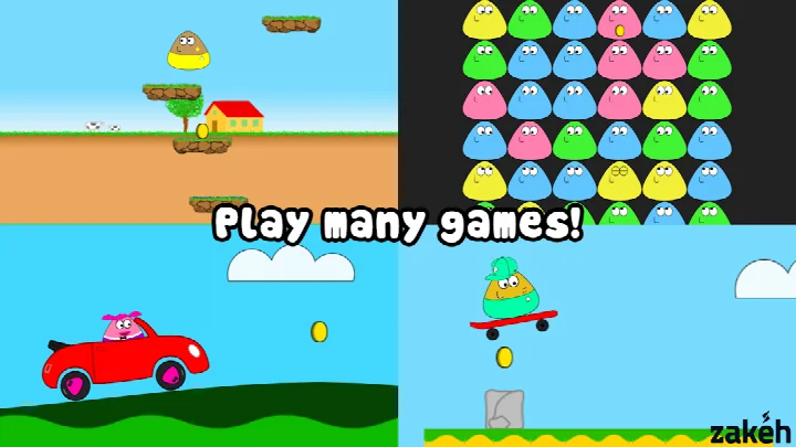 Pou room decor: choose wallpapers and themes to personalize the space.