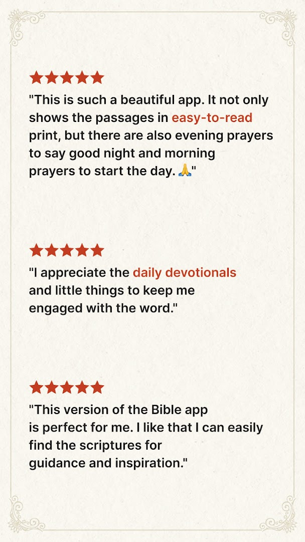 Bible Offline-KJV Holy Bible app with a verse of the day feature and social sharing options.