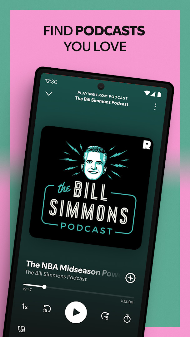 Spotify search screen with lyric search for songs or artists