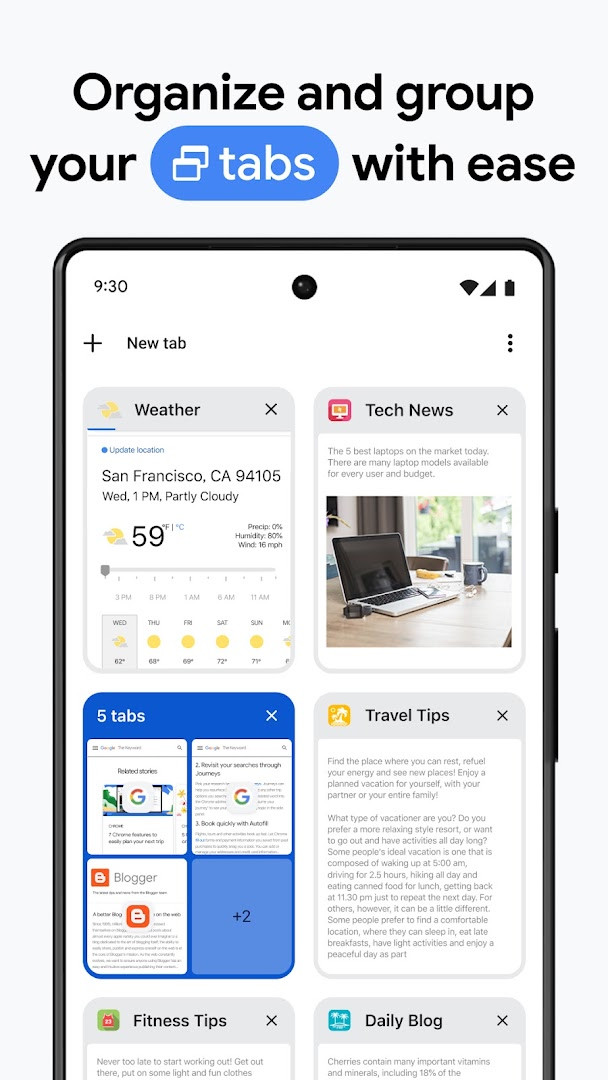 Translate screen offering full-site translation in over 130 languages