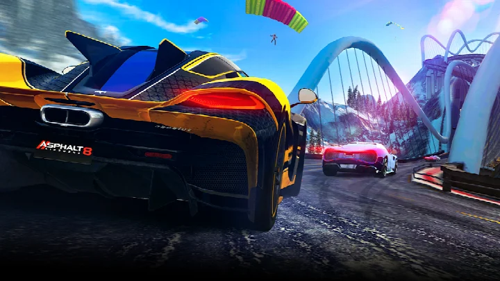 Customization screen showing car paint and parts options