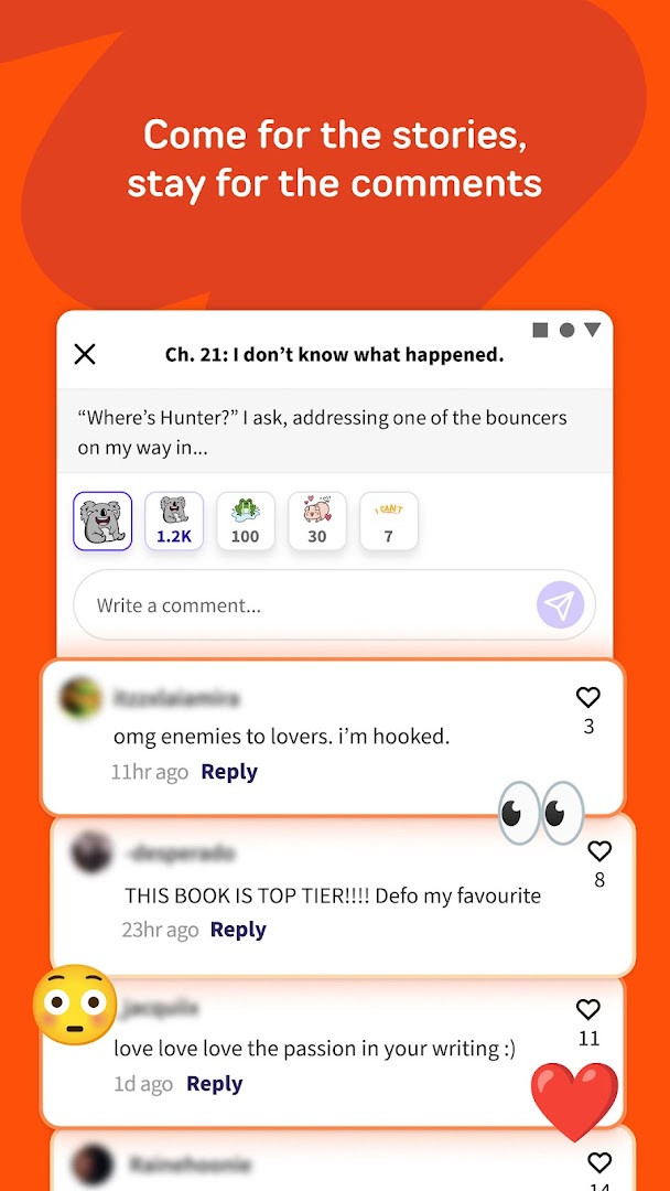 Wattpad writing editor for drafting, editing, and publishing original stories