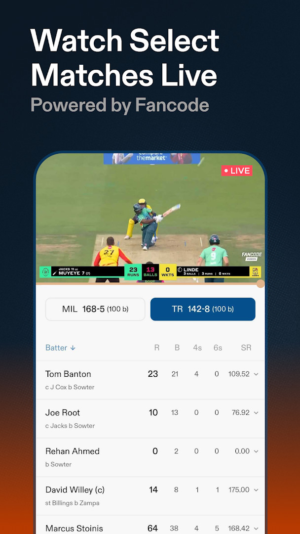 Discussions and social feed for fan reactions