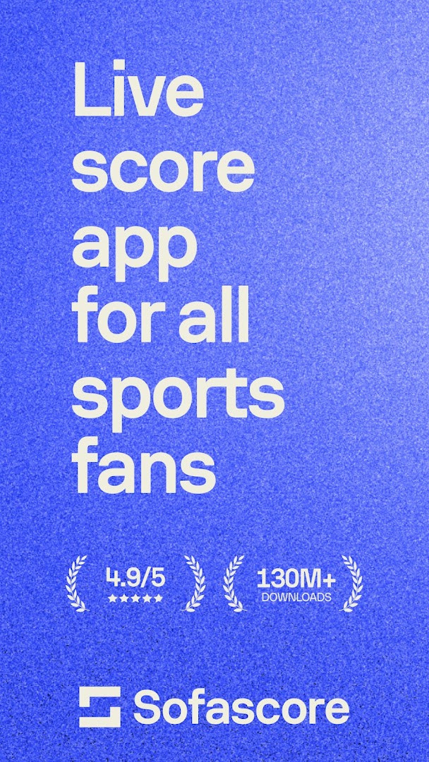 Home screen showing live soccer scores and match cards