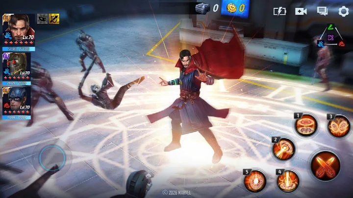 MARVEL Future Fight screenshot of a Special Mission with the New Avengers, Inhumans, or Spidey's Foes