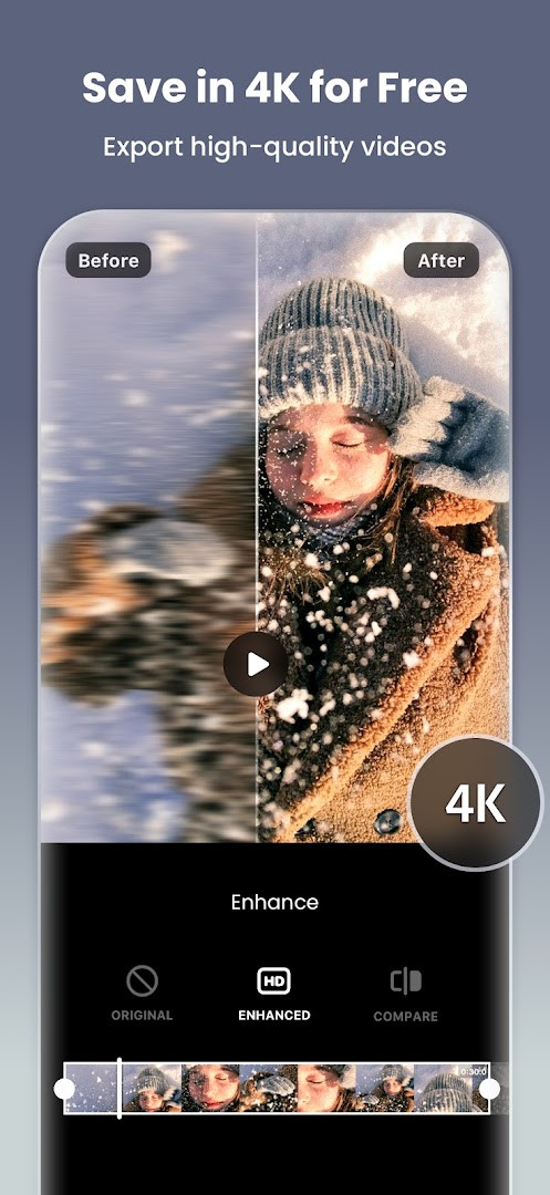 Video Editor & Maker - InShot 4K 60fps export and sharing screen