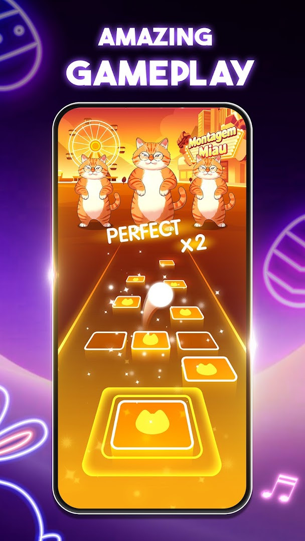 In-game moment where the ball hits a tile, triggering visual effects and a score multiplier.