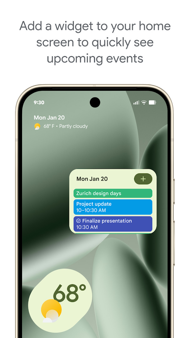 Wear OS tile showing upcoming event details