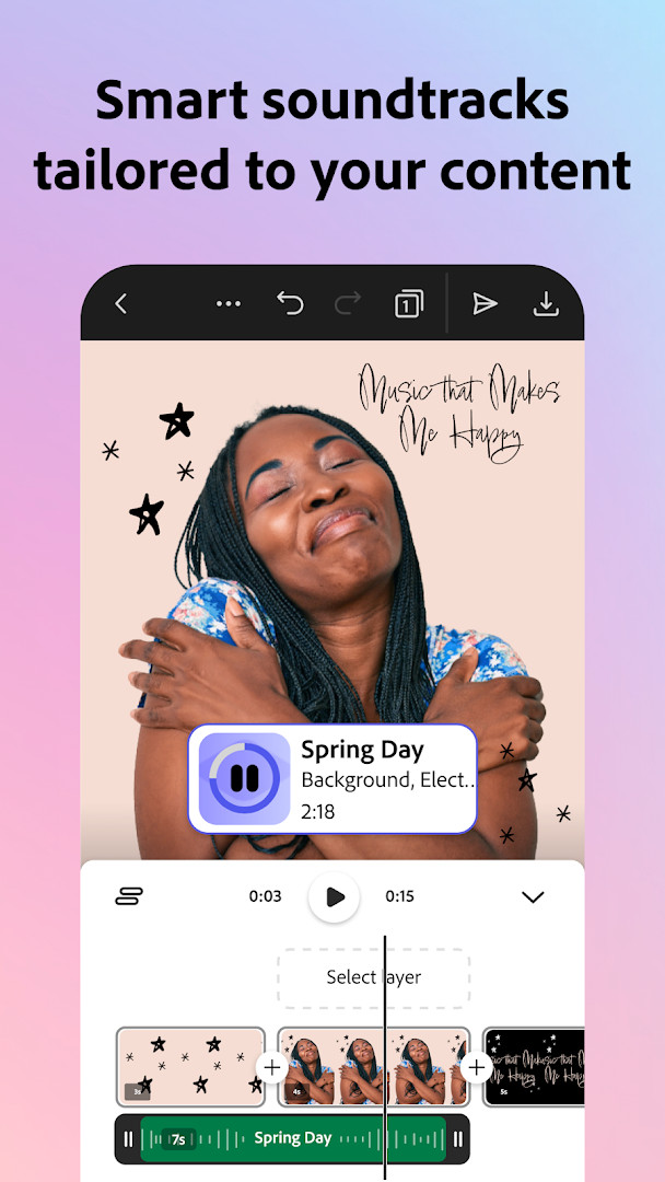 Removing background from a photo with one tap in Adobe Express