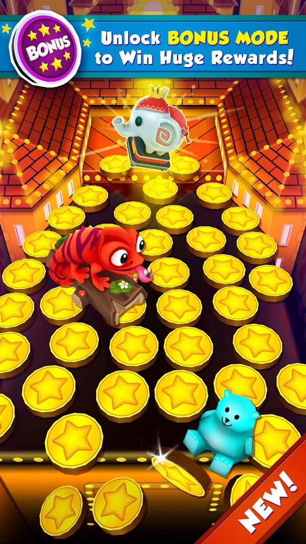 Screenshot of the slot machine feature within the casino-themed pusher.