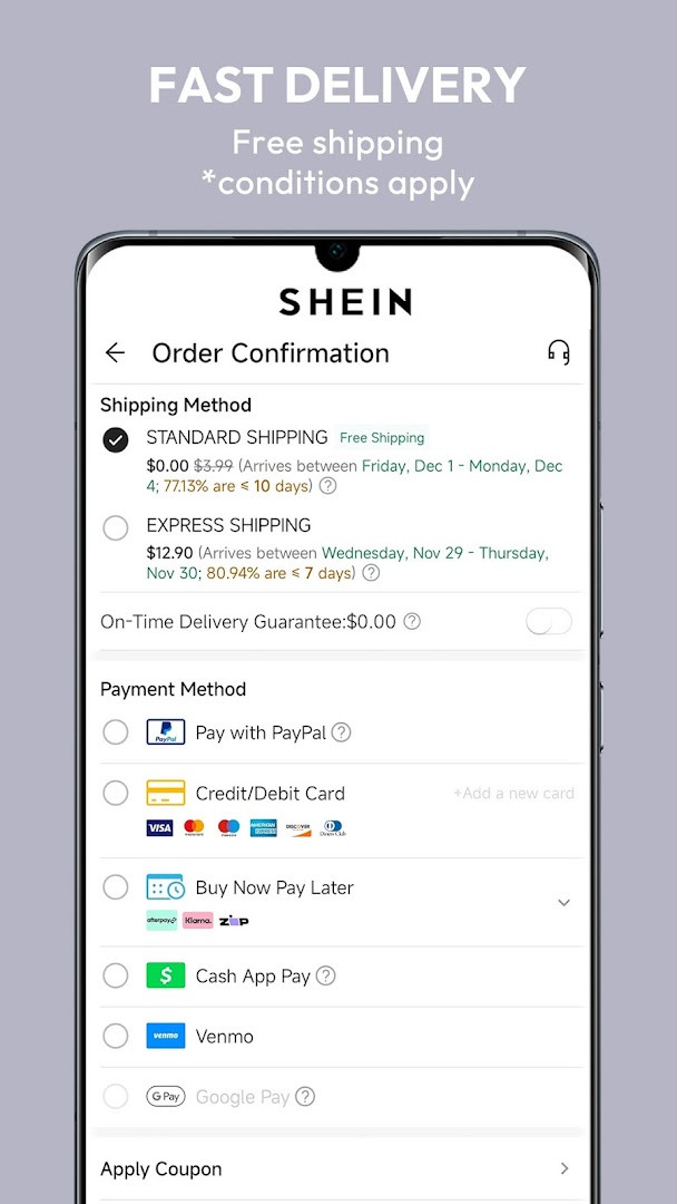 SHEIN-Shopping Online calendar sync option for SHEIN LIVE events.