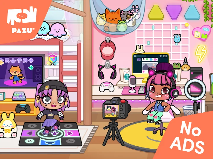 Avatar World screenshot of players discovering new characters and exciting events in different towns.