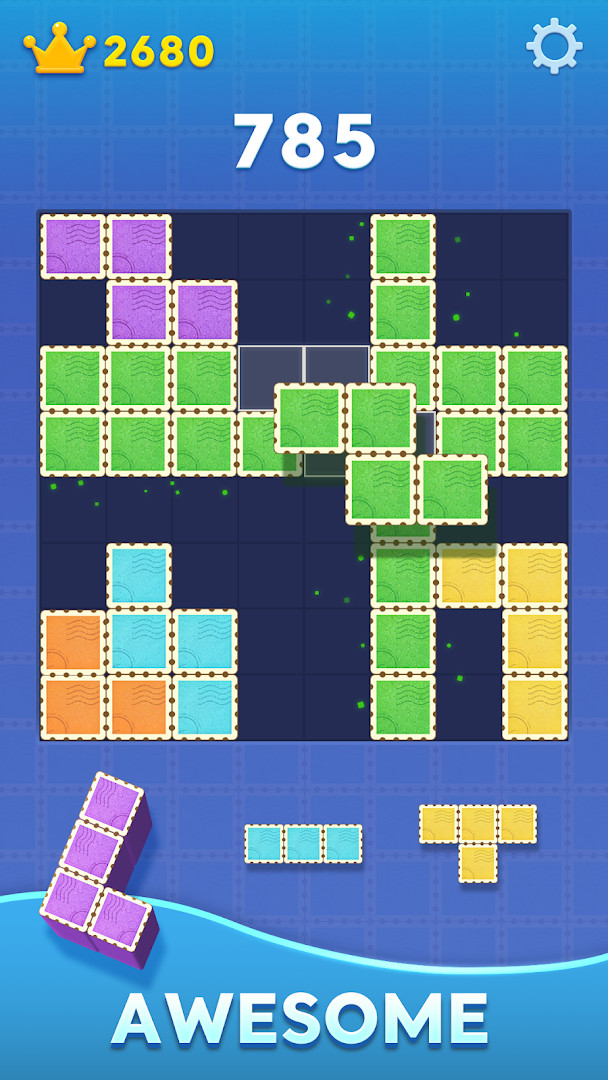 Block Blast! daily puzzle challenge with new goals on the game board