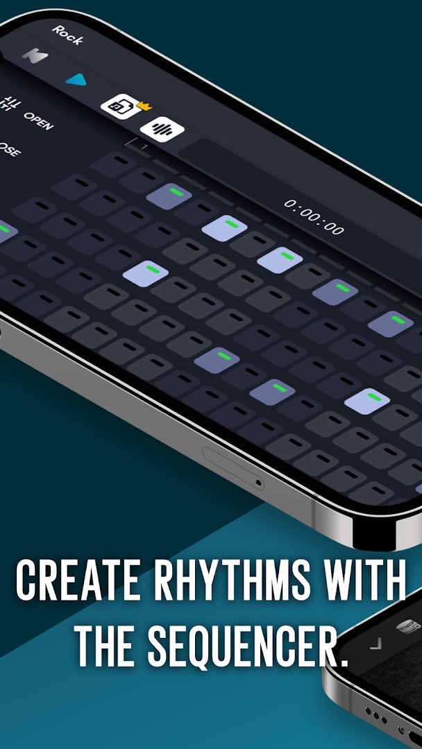 Real Drum customization screen for adjusting drum pad size and placement