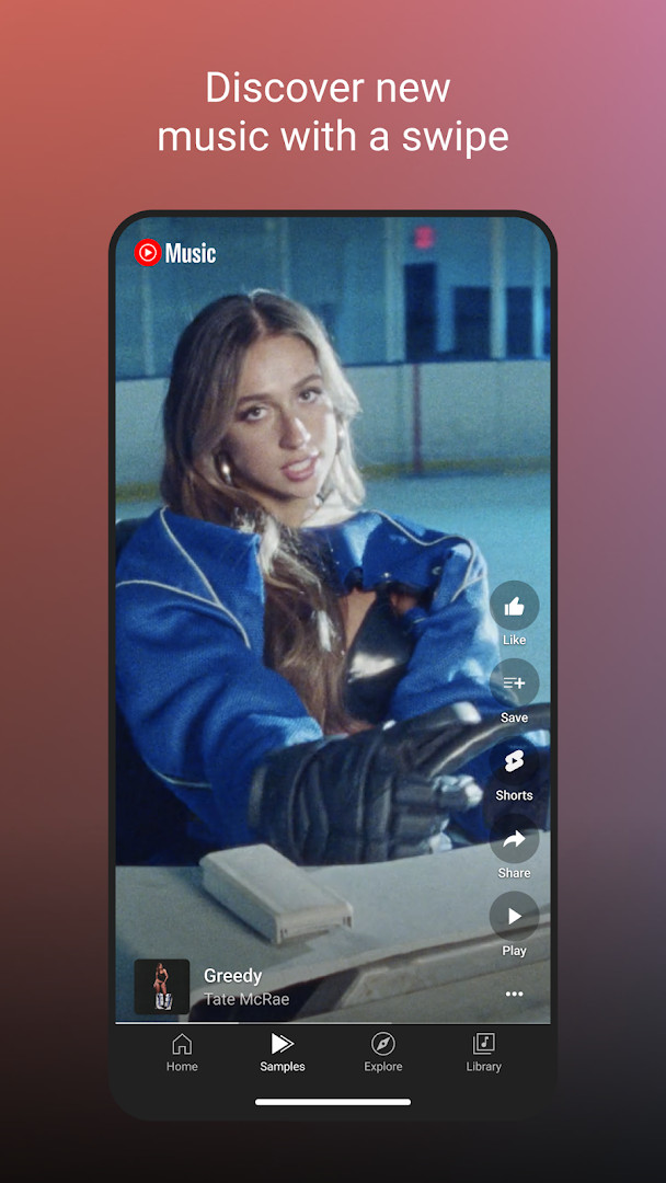 Song playback with lyrics and audio-video toggle
