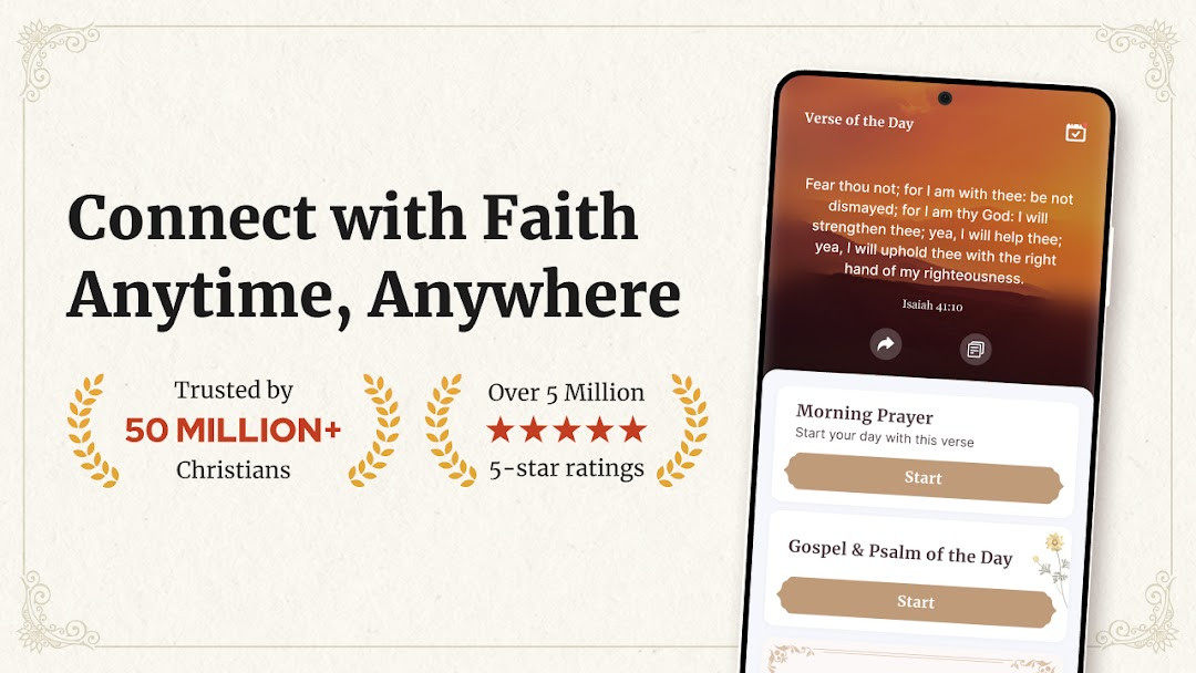 Bible Offline-KJV Holy Bible app showing the King James Version text with adjustable font size.