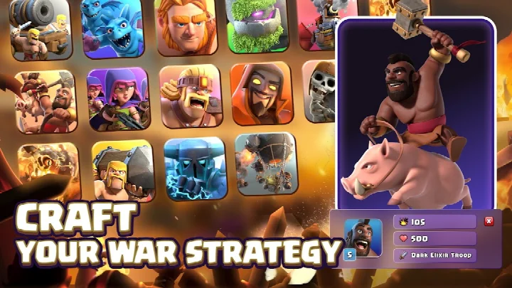 Clan War map with two opposing teams and stars earned for each attack.