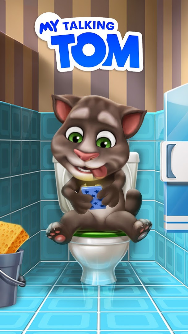 My Talking Tom voice chat interaction using the microphone