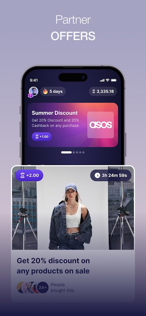 Background tracking screen illustrating battery-efficient pedometer and activity log.