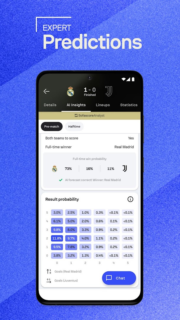 Settings screen with notification and theme options