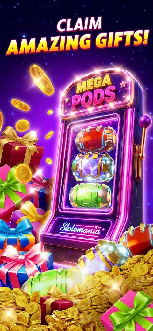 Seasonal content screen in SlotomaniaTM Slots Casino Games featuring limited-time challenges.