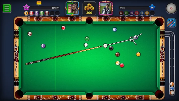8 Ball Pool spectate mode viewing a live match between other players