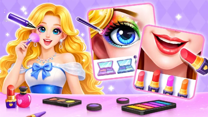 Baby Panda World-Learning Game avatar creator letting children dress up a princess or idol
