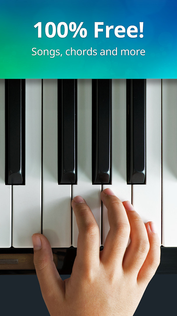 Magic Tiles mini-game in Piano - Music Keyboard & Tiles, tapping keys under falling tiles
