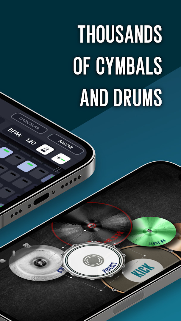 Real Drum loops section for playing along with backing tracks