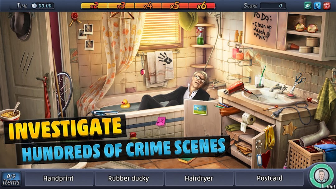 Hidden object crime scene investigation in Criminal Case