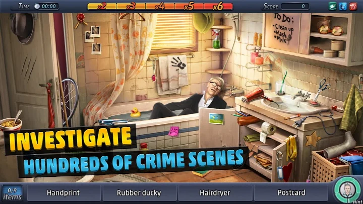Hidden object crime scene investigation in Criminal Case