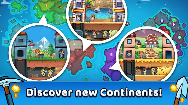 Idle Miner Tycoon: Gold Games screenshot of the Everdeep Biomes