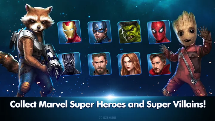 MARVEL Future Fight screenshot of the PvP Arena where players bring their best team